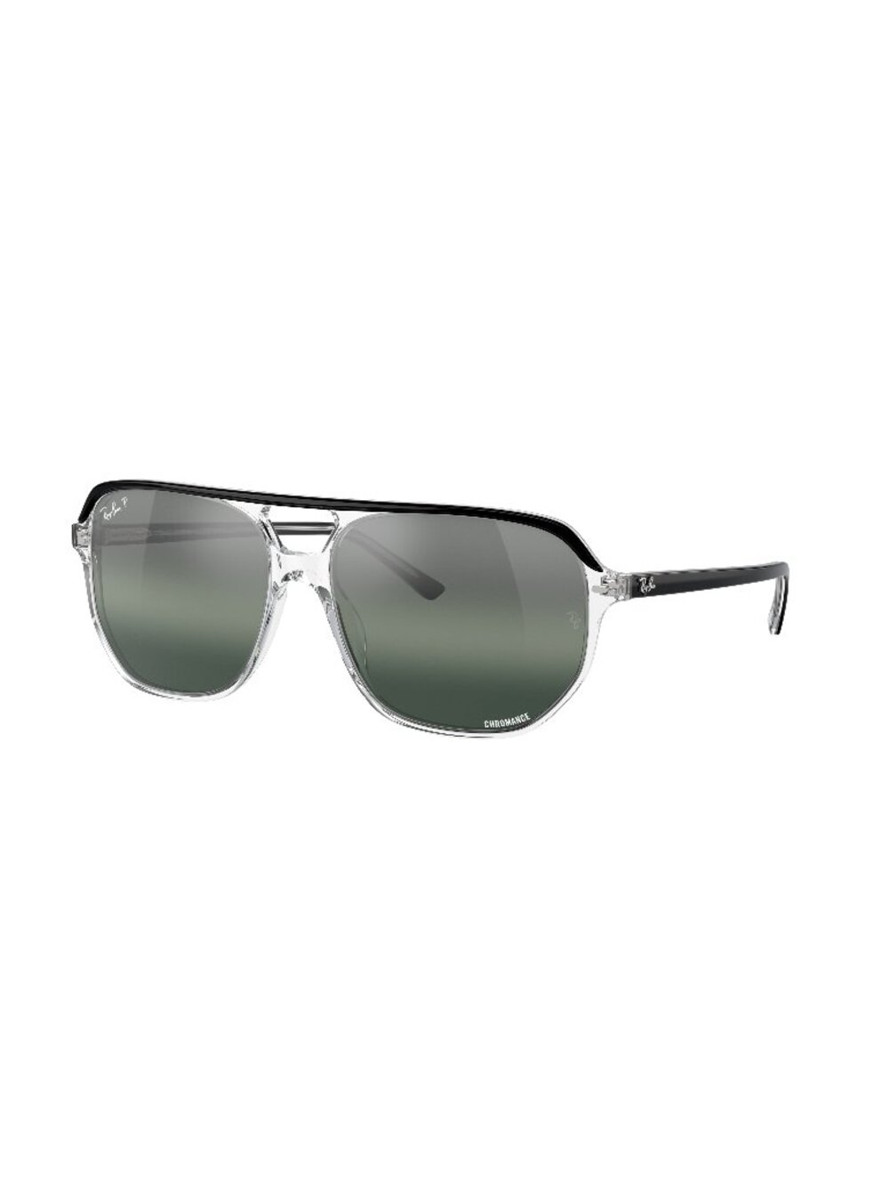 New Ray-Ban Unisex Sunglasses Black Aviator Silver Lens Acetate Frame Ray Ban 60